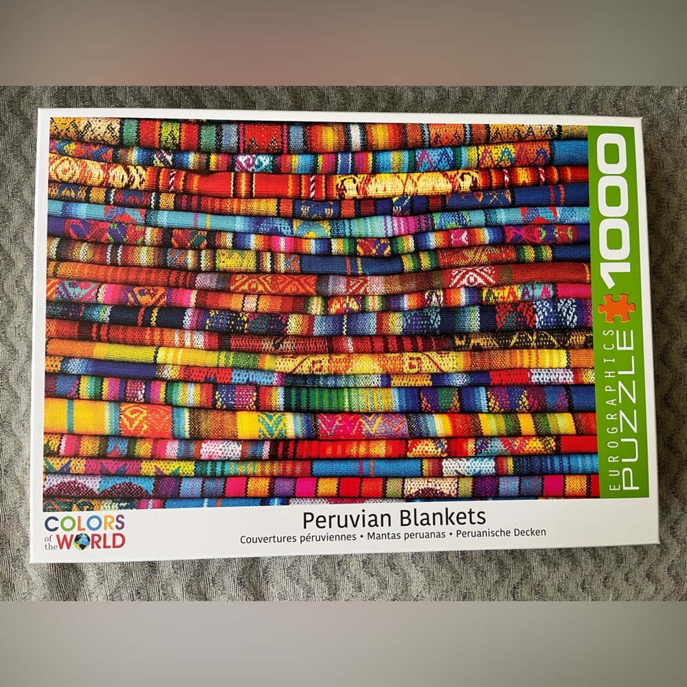 Colorful Peruvian Blankets - 1000 piece jigsaw puzzle